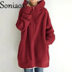 Winter Warm Zipper Hooded Sweatshirt