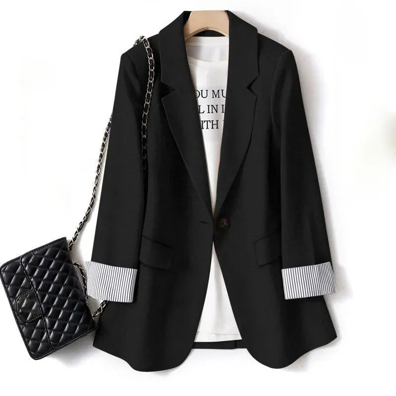 Ladies Long Sleeve Spring Casual Blazer