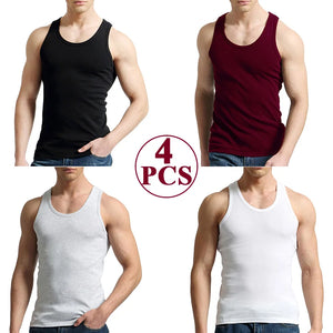 Male 100% Cotton Slim Casual Tank Tops