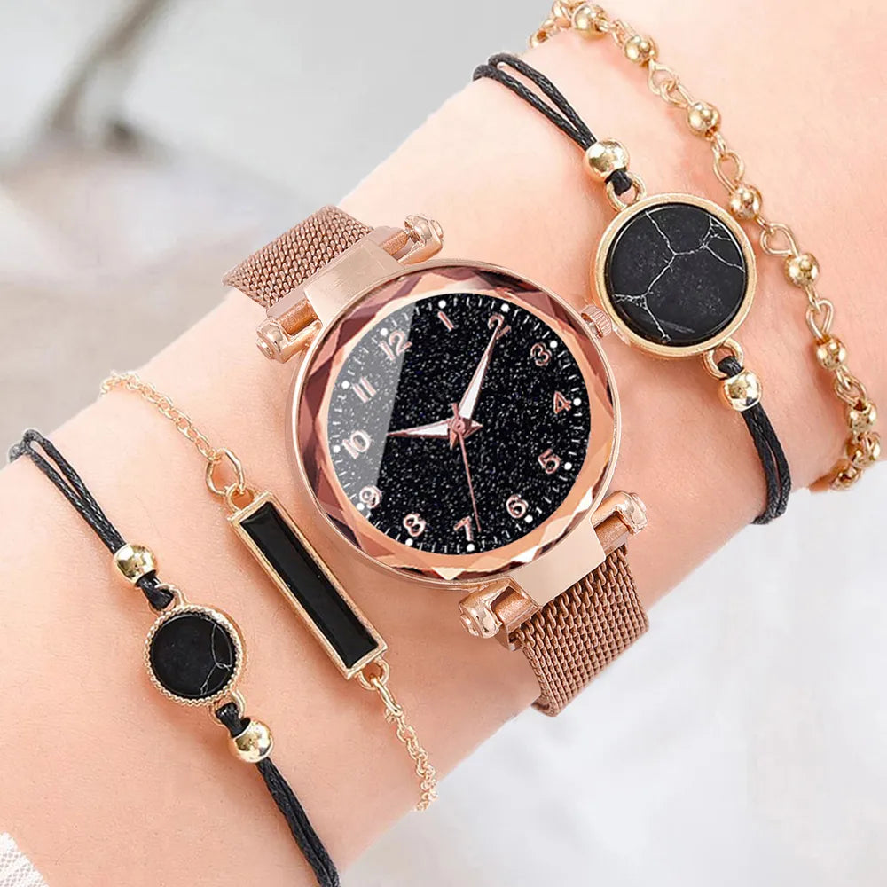 Magnetic Starry Sky Women Watches