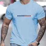 Men's 100 Cotton Paris Short Sleeve T-shirt