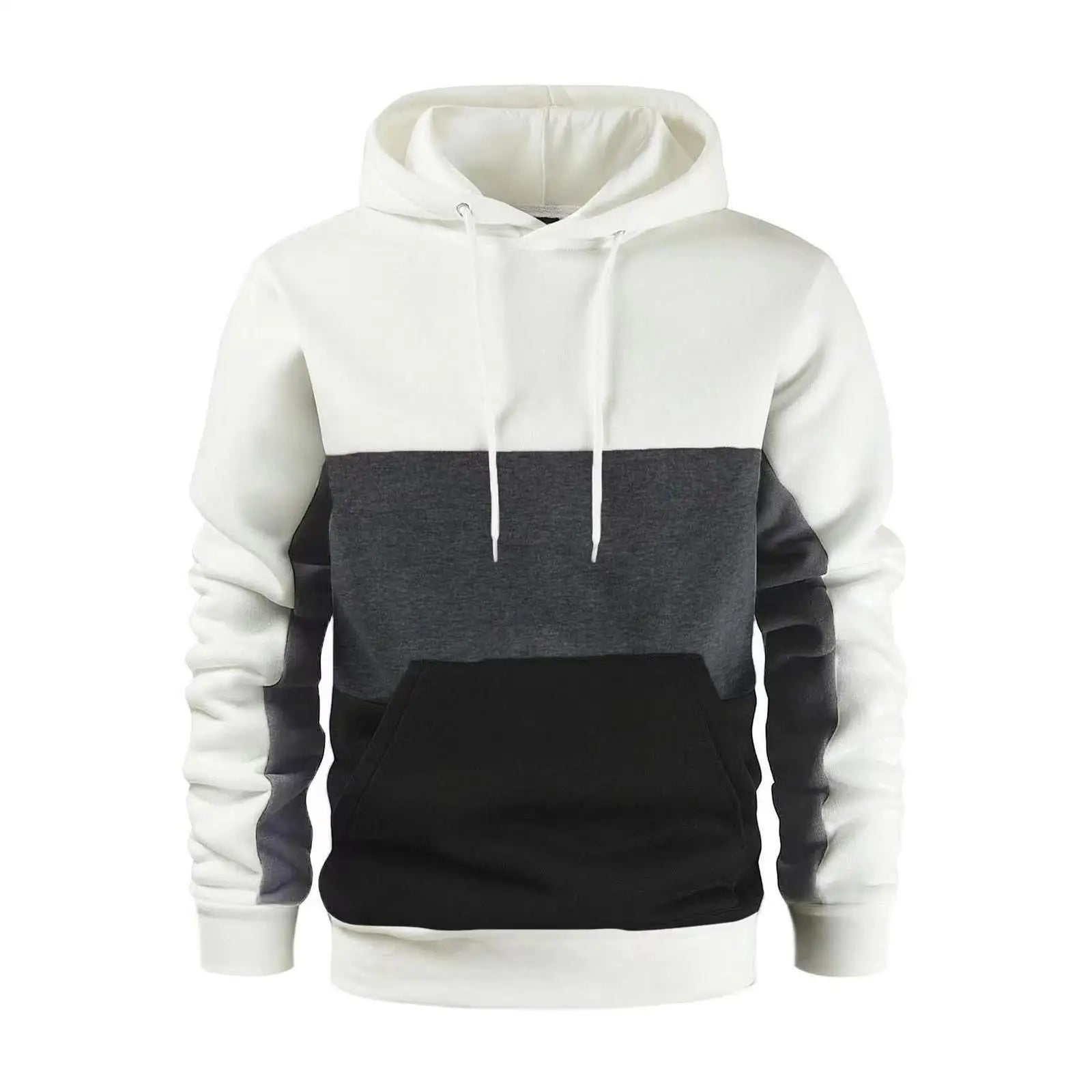 Men Vertical Bar Color Matching Sweatshirts