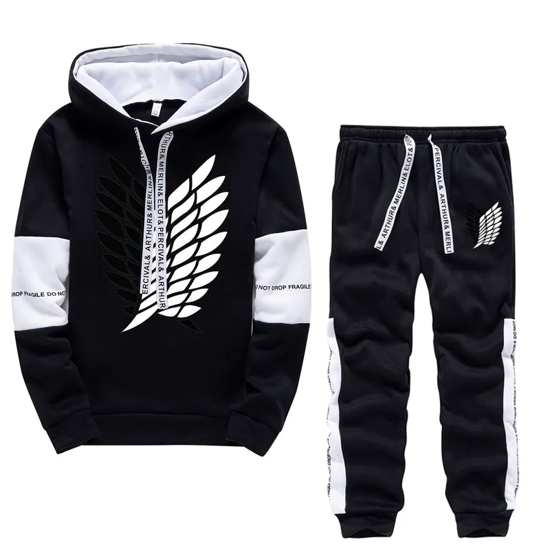 Men Luxury Hoodies Set