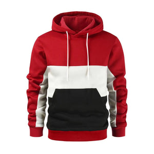 Men Vertical Bar Color Matching Sweatshirts