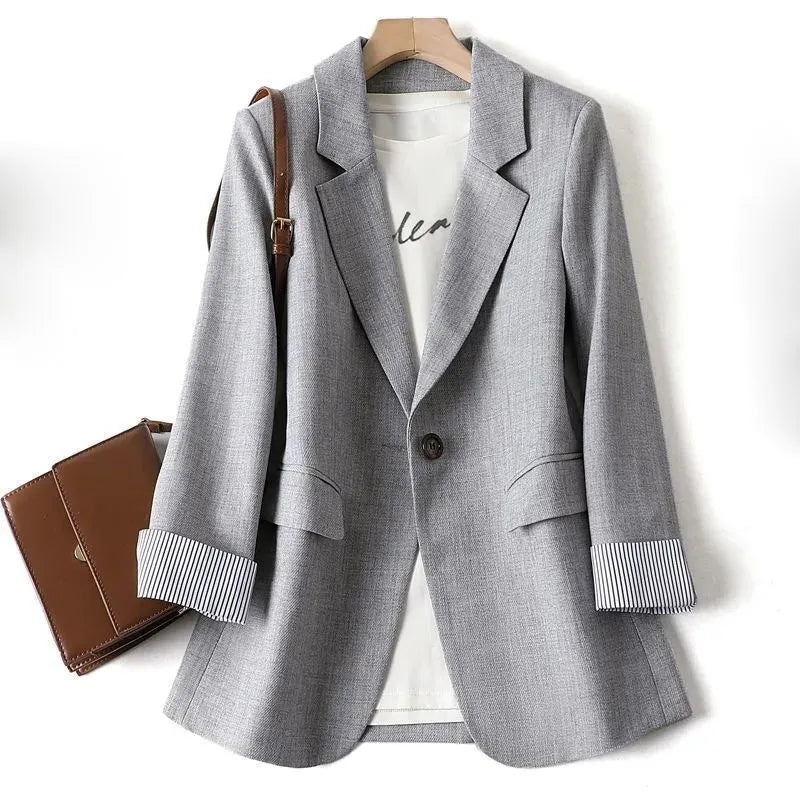 Ladies Long Sleeve Spring Casual Blazer