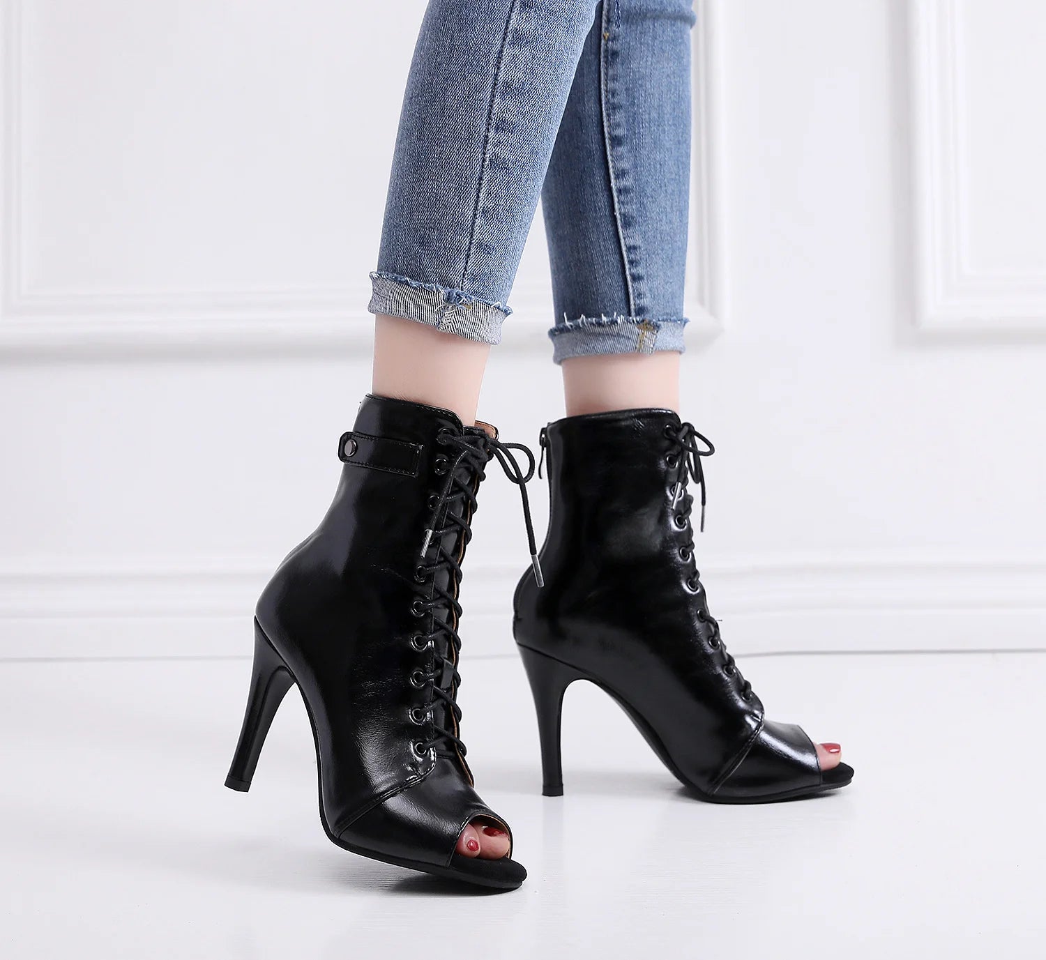 Women's Sexy Stiletto Party Boots - Latin Dance Heels Shoes - VogueShion 