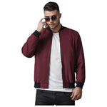 Men O Neck Windbreaker Casual Jacket