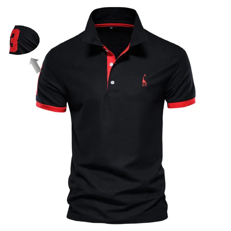 Embroidered Cotton Polo Shirts for Men - Casual Slim Fit with New Summer Fashion - VogueShion 