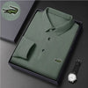 Men's Embroidered Polo Shirt - High-Quality Long Sleeve T-shirt for Smart Casual Wear - VogueShion 