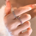 Pink Love Heart Rings