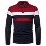 Fashion Men Long Sleeve Polo Shirt