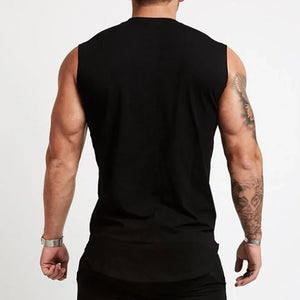 Summer Men Cotton Gym Tank Top