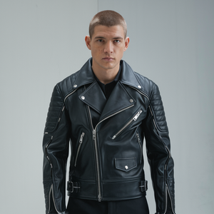 Men's Genuine Leather Stylish Jacket